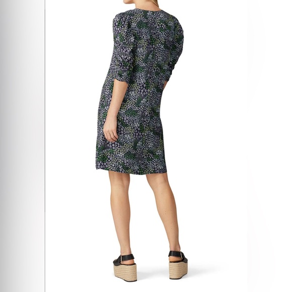 See by Chloe Floral V Neck Multicolor Shift Floral Dress - Picture 4 of 9